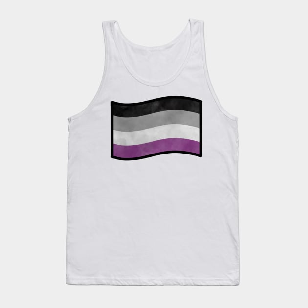 Foggy Asexual Pride Flag Tank Top by SentABearToSpace 